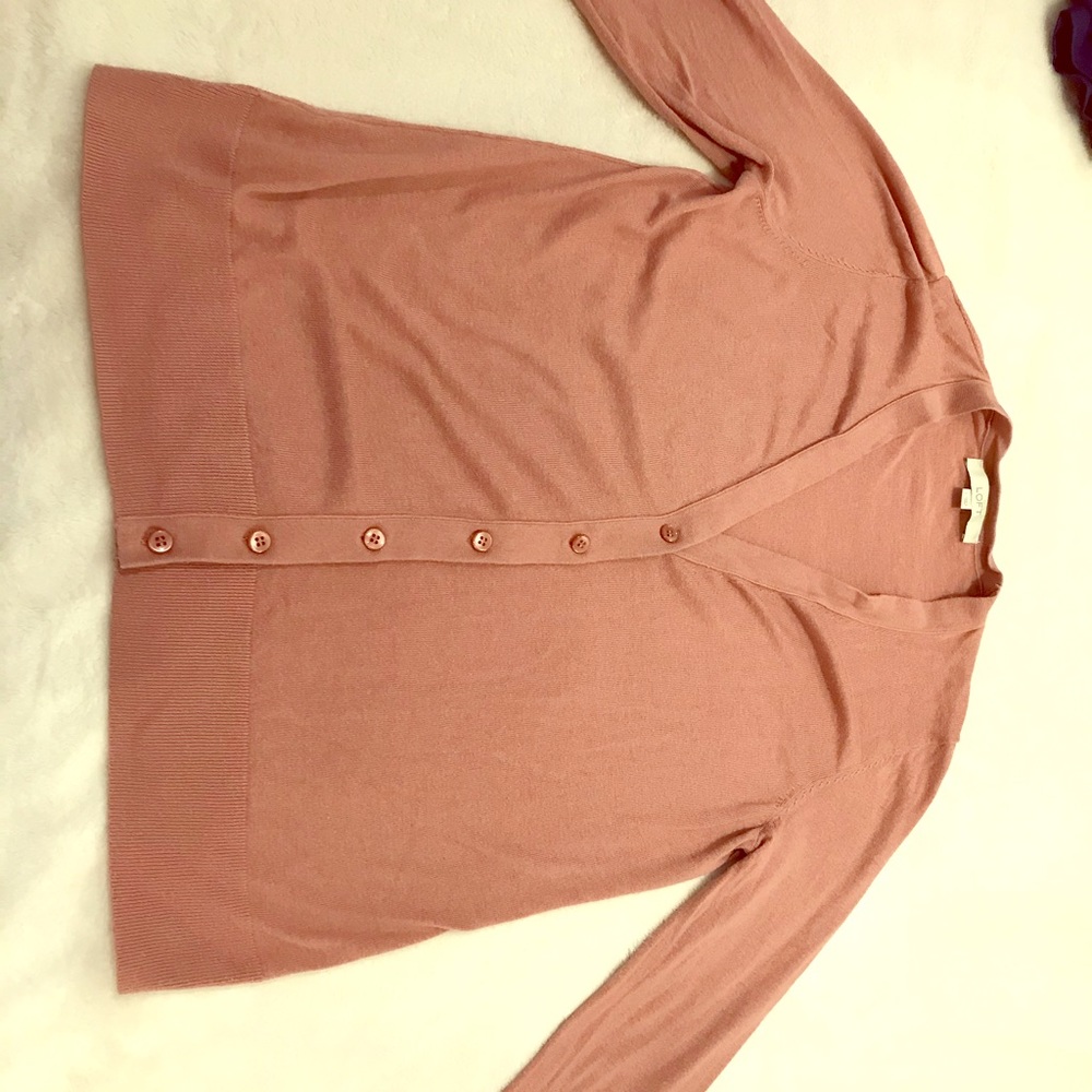 Pale pink cardigan